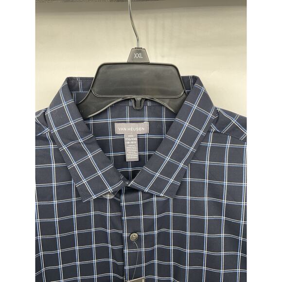 Van Heusen Men’s Never Tuck Button-Down Shirt XXL Long Sleeve - Picture 5 of 6